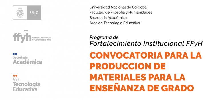 Convocatoria 2019. Presentación de proyectos para la producción de materiales