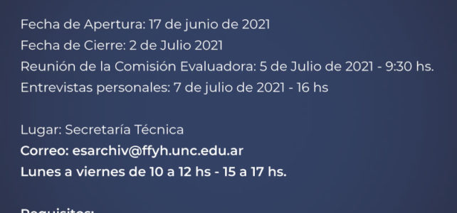 Llamado a selección de antecedentes: ”Instituciones Argentinas” Prof. Titular Simple