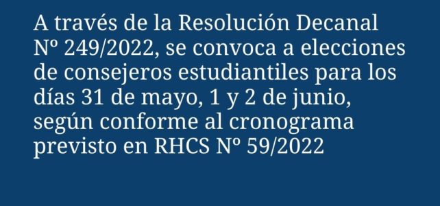 Elecciones consejeros estudiantiles