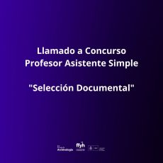 Llamado a concurso – Prof. Asistente Simple – Selección Documental