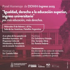 Invitación Panel de DDHH