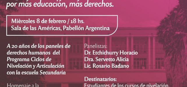 Invitación Panel de DDHH