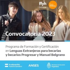 rogramas Progresar y Manuel Belgrano del Ministerio de Educación de la Nación