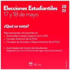 Elecciones estudiantiles 2023