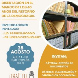 Disertación Día Nacional del Archivero