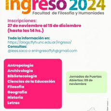 Extensión de fechas de inscripción para ingresantes 2024