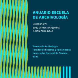 XIV Anuario de la Escuela de Archivología