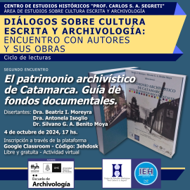 Segundo encuentro de Diálogos sobre Cultura Escrita y Archivología