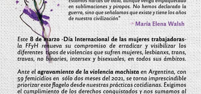 8M – Día Internacional de las mujeres trabajadoras