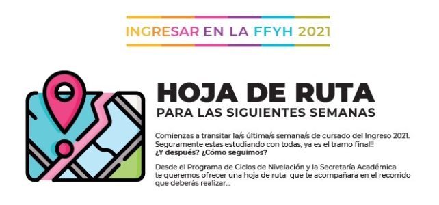 Hoja de ruta para Ingresantes 2021