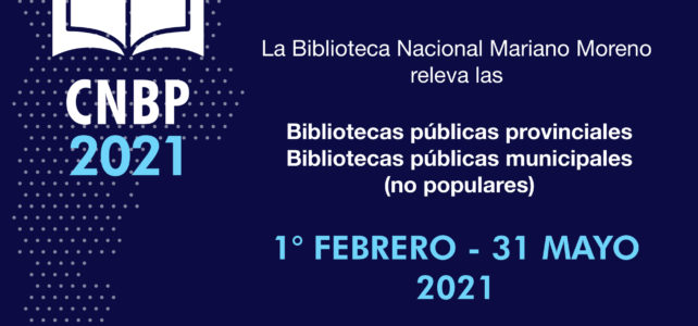 Ultimo mes del Censo Nacional de Bibliotecas Públicas