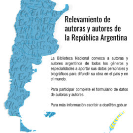 Relevamiento de autoras y autores de la República Argentina