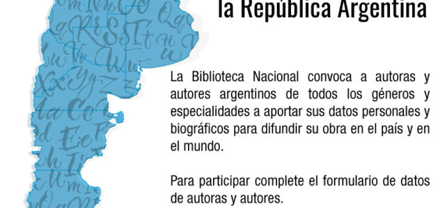 Relevamiento de autoras y autores de la República Argentina