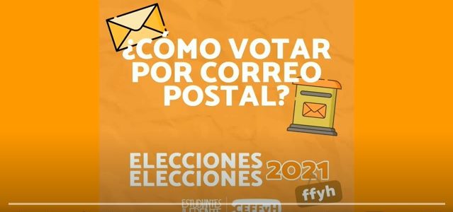 Elecciones 2021 – Instructivo de voto por correo postal