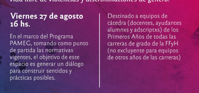 Taller «Violencias de género y Derechos en la UNC»