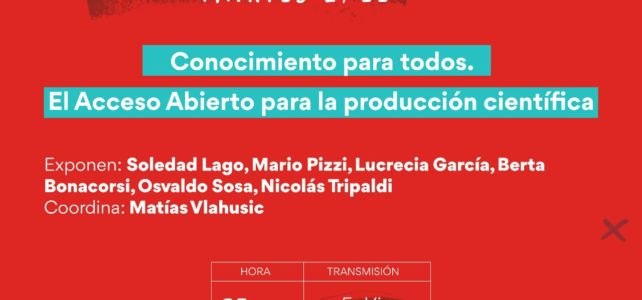 Conocimiento para todos. El Acceso Abierto para la producción científica