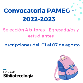 Convocatoria PAMEG – Ingreso Egreso – 2022/2023