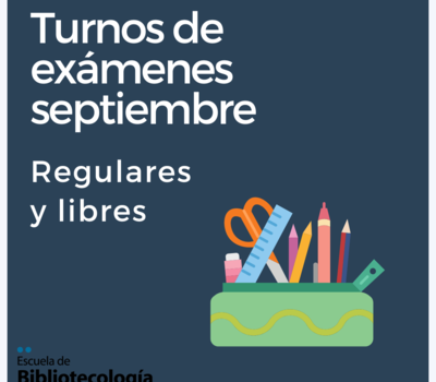 Turnos de exámenes – Septiembre 2023 – Regulares y libres
