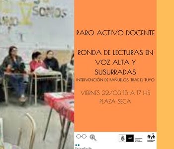 Paro activo docente – Ronda de lecturas