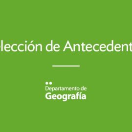 Curso de Nivelación para la carrera de Geografía